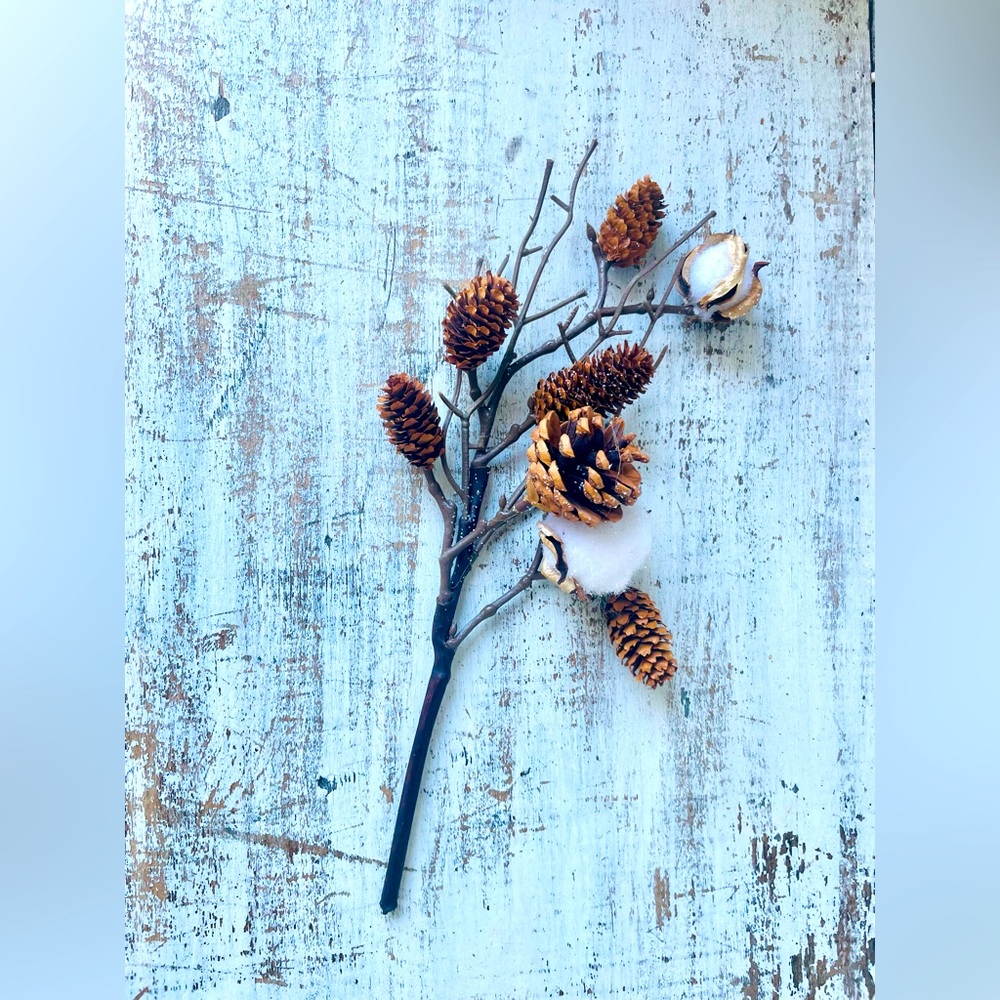*Pine and Cotton Pick, 12”